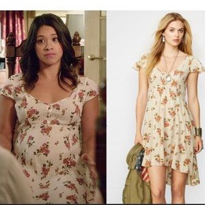 Ralph Lauren Denim & Supply Floral High-Low Dress